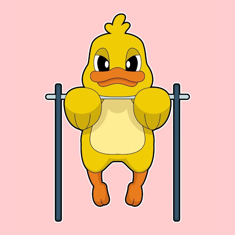 Duck Bodybuilder Pull-ups Bodybuilding