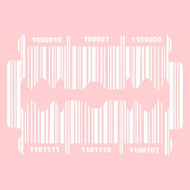 Razor blade with code