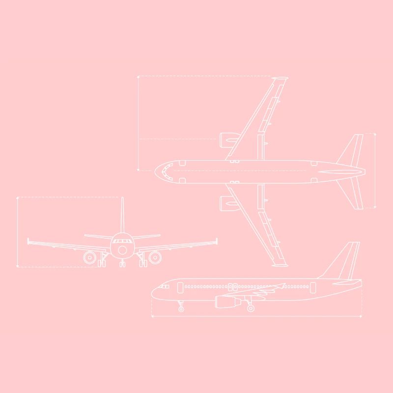 Dessin technique du plan d’avion