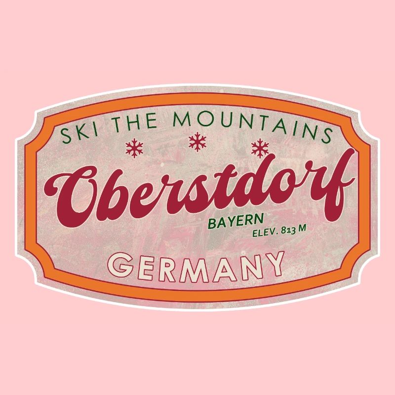 Oberstdorf Bavière Rétro Ski