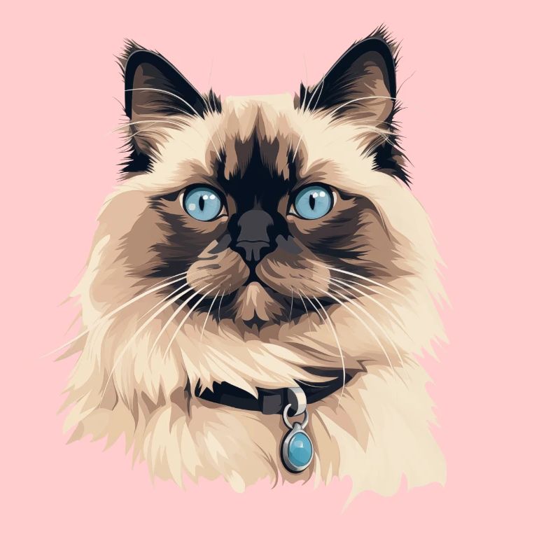 Tête de chat Ragdoll