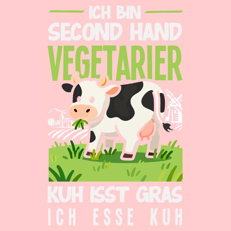 Second Hand Vegetarier Kuh Isst Gras Fleisch