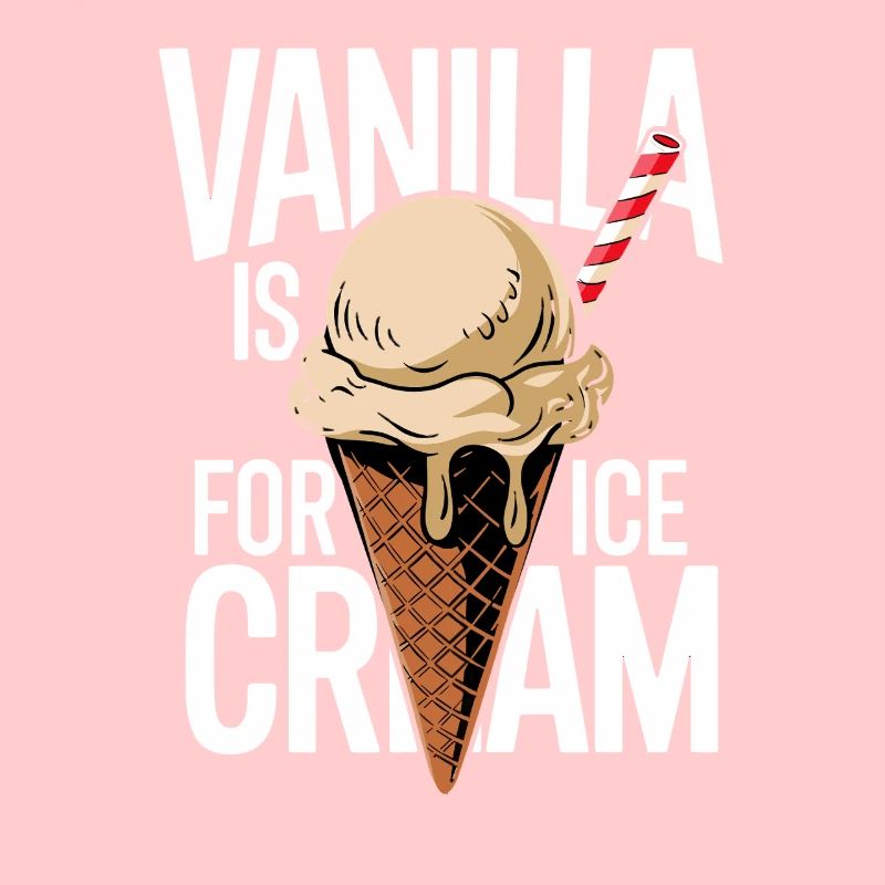 Cornet de glace à la vanille en revanche