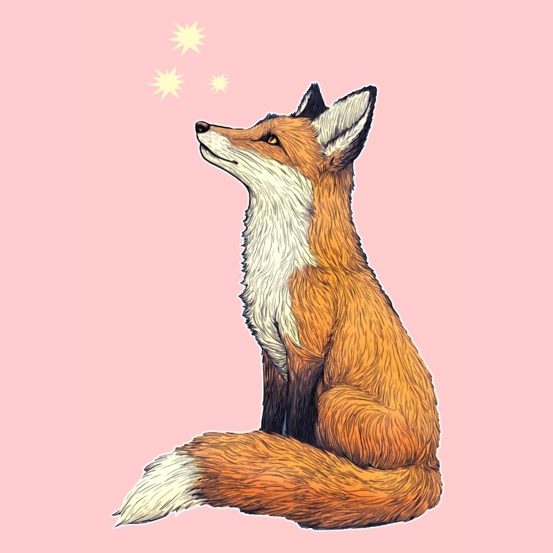 Fuchs mit Sternen