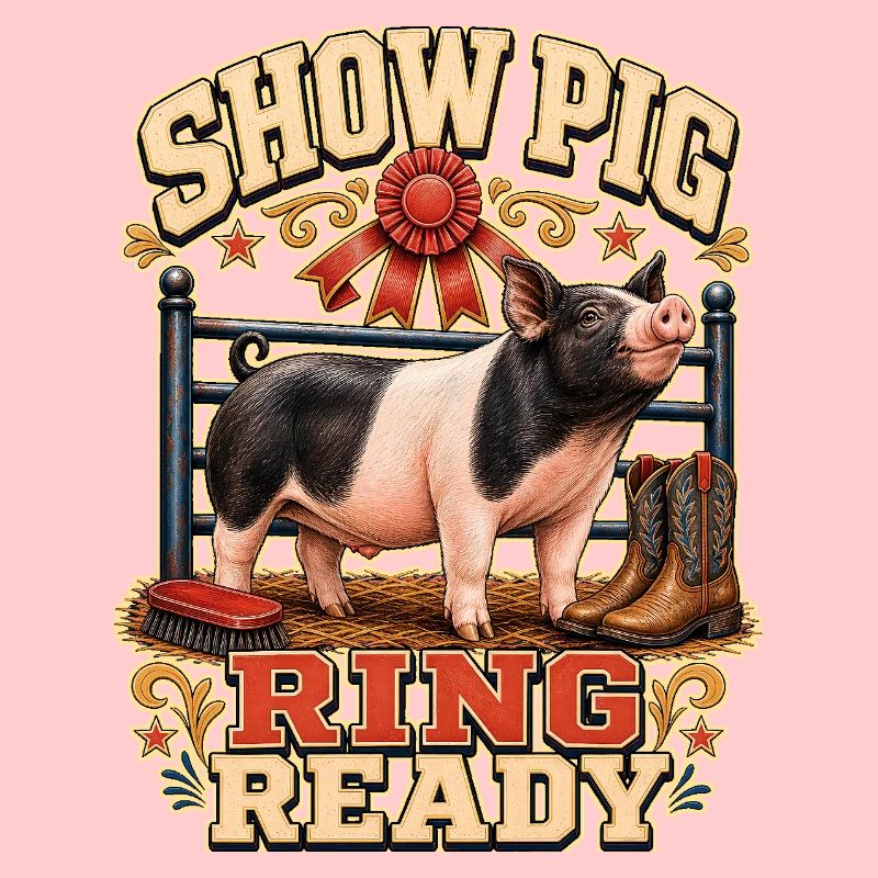 BAGUE DE COCHON DE CONCOURS PRÊTE