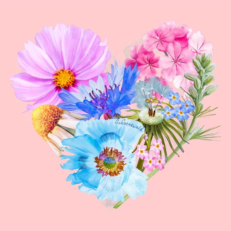Cœur de fleurs | Cadeau Saint-Valentin