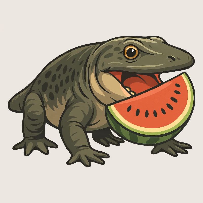 Amphibien primitif évolution dessin animé melon