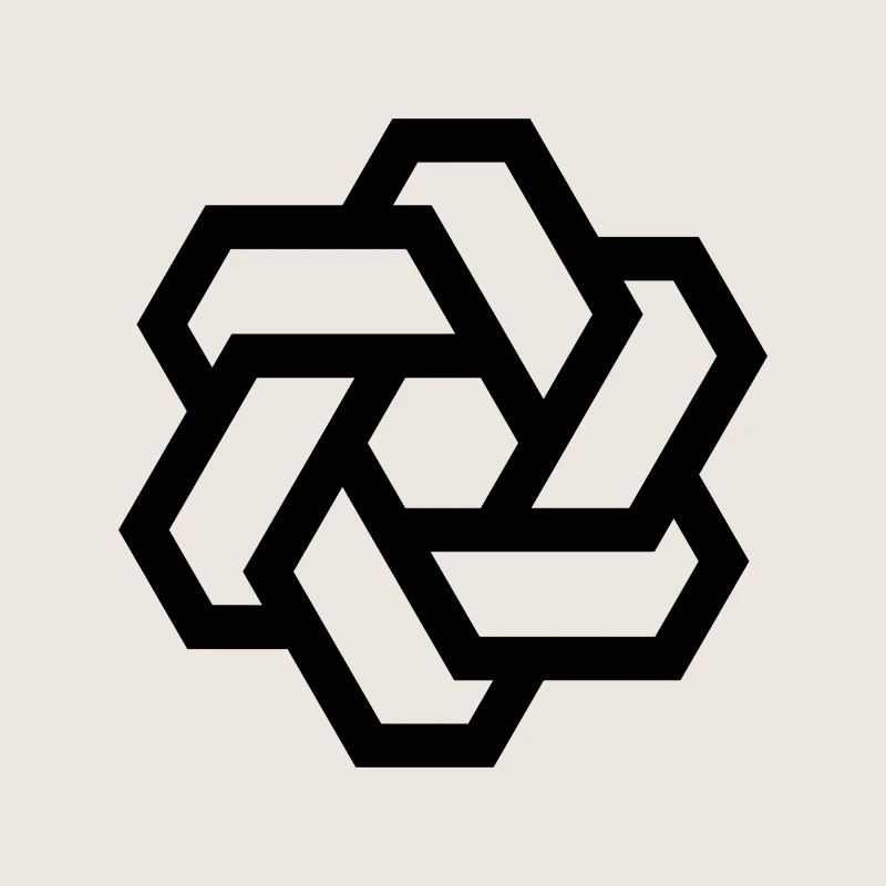 Logo cercle hexagonal