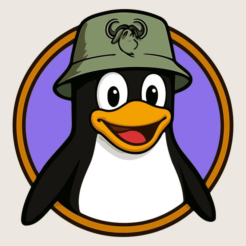 Tux Linux + GNU Hat