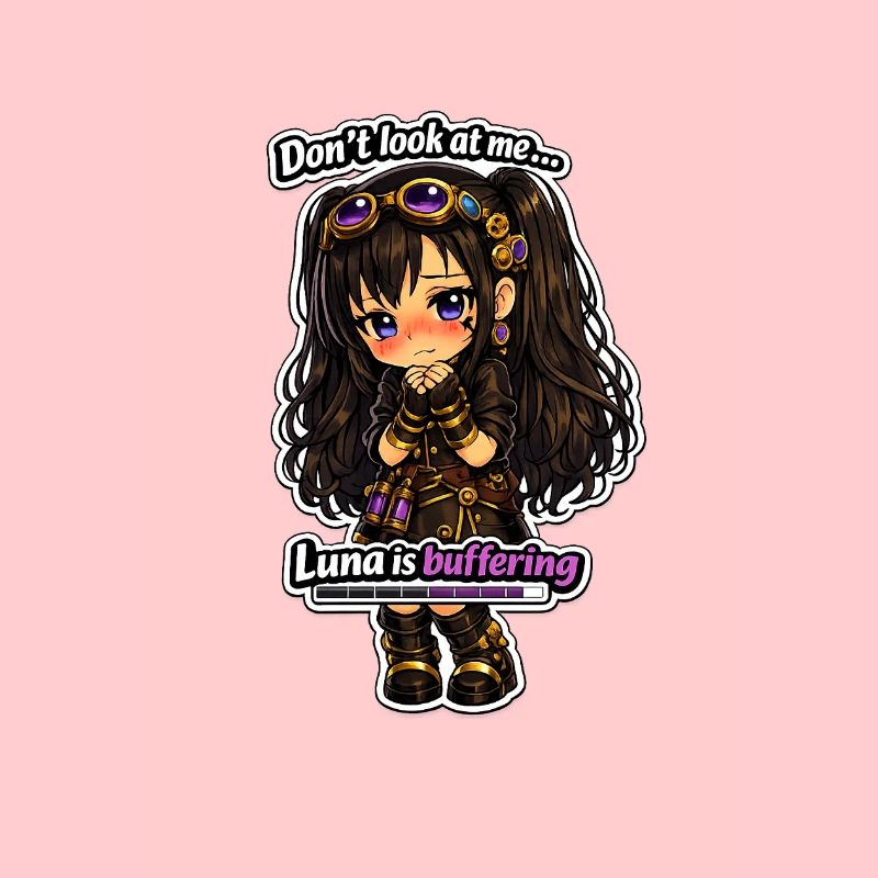 Luna Buffing Chibi Steampunk
