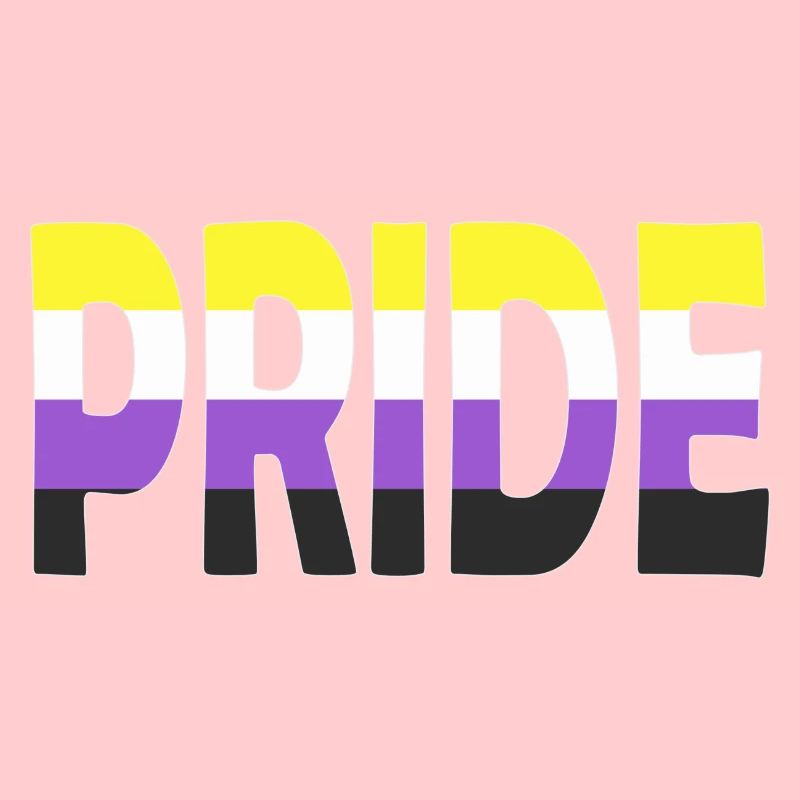 Pride Schriftzug Non-Binary Nichtbinär LGBTQ
