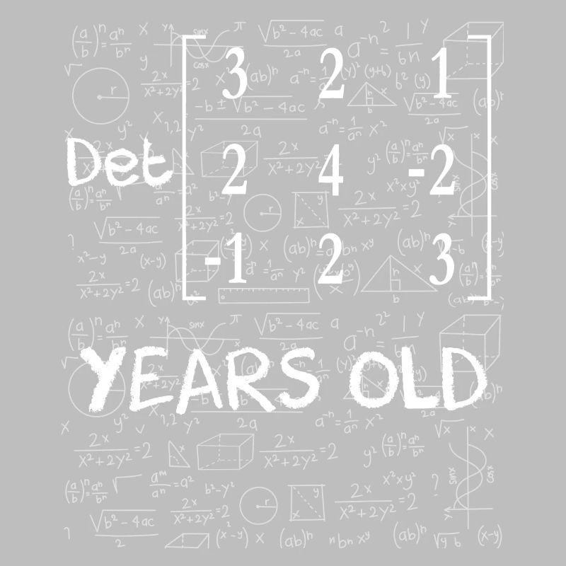 48e anniversaire 48 ans déterminant de matrice
