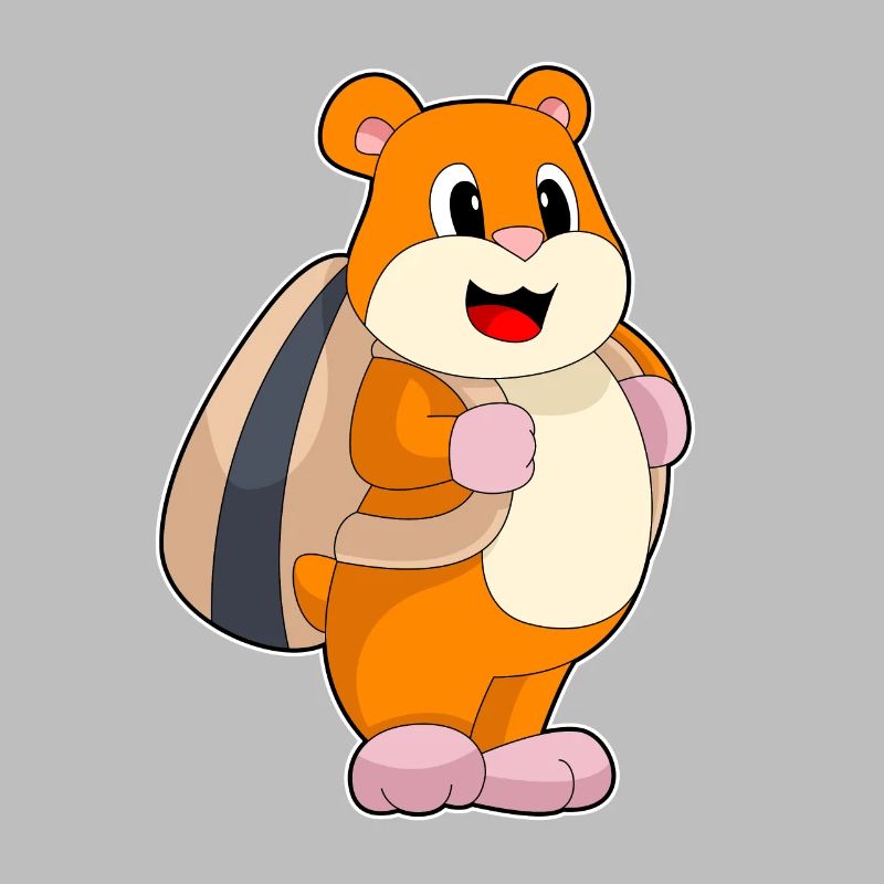 Hamster Student Backpack School