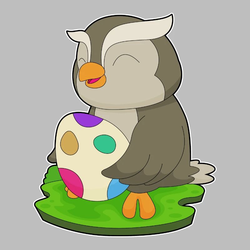 Owl Easter Easter Egg