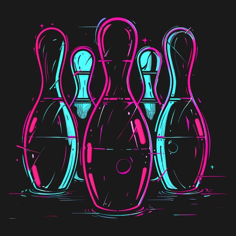 Bowling rétro Synthwave
