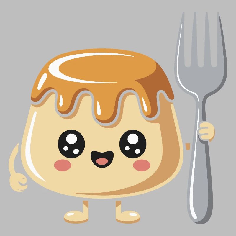 Pudding Mit Gabel
