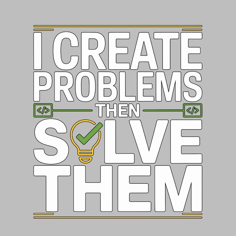 Game Developer I Create Problems Then Game Coder