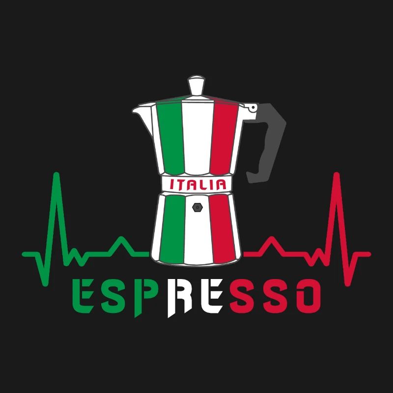 Herzfrequenz Espresso Design / Geschenkidee