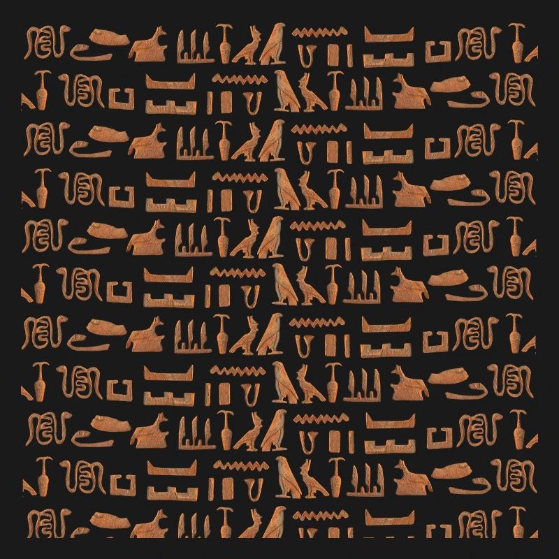 Ancient Egypt, hieroglyphic pattern, gift idea