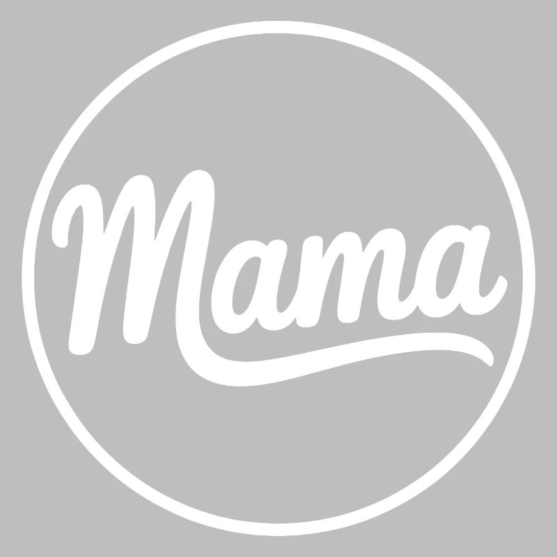 Mama Script Circle Logo Tee