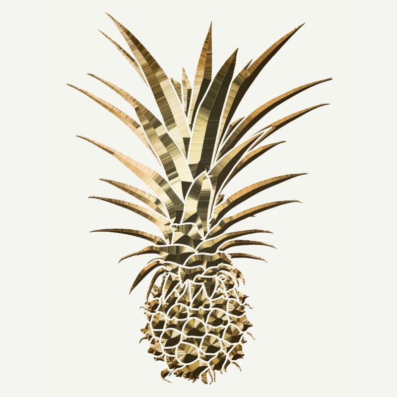 Goldene Ananas modisch stylisch Geschenkidee