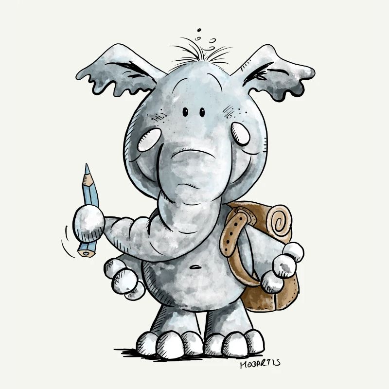 Schulkind Elefant I Einschulung Geschenk