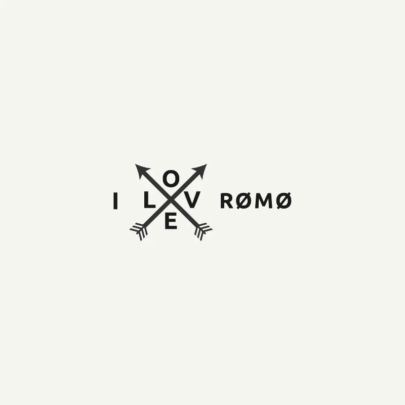 Römö flèche croisée logo marque Römö