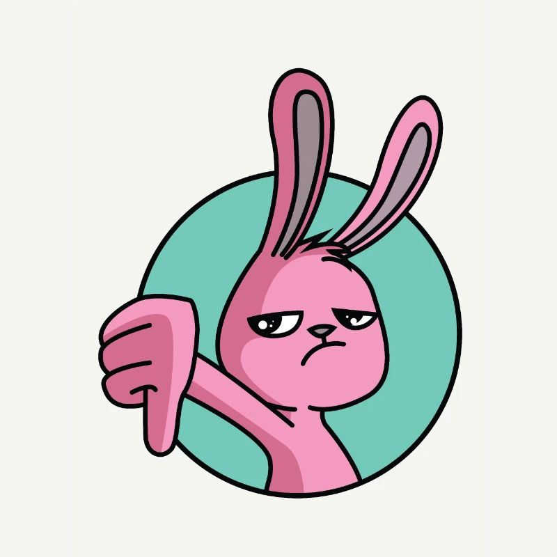 Rabbit thumbs down
