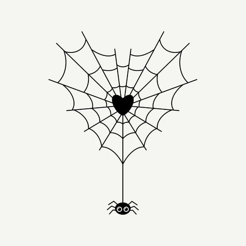 Spider in spider web