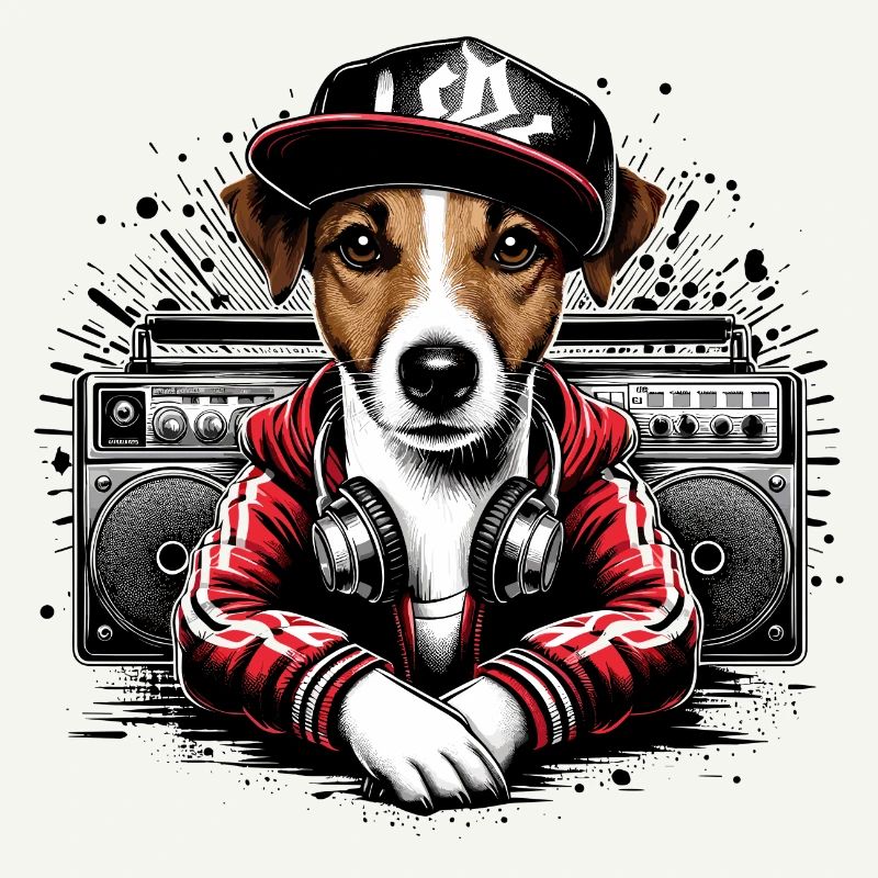 Jack Russell Terrier Ghetto Blaster Gift