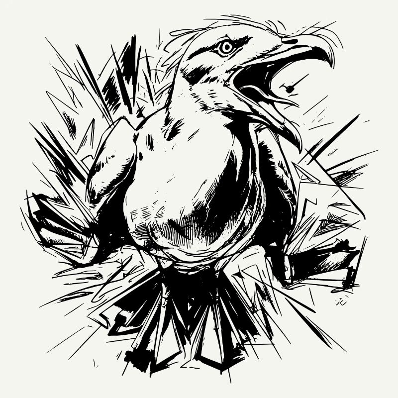 Sketched Seagull
