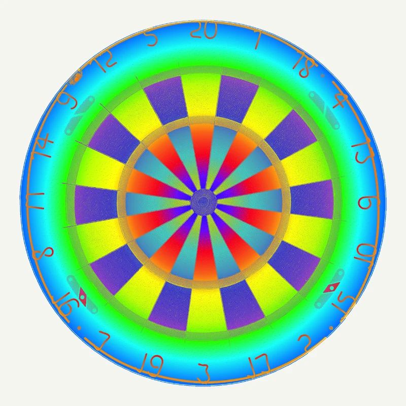 Jeu de fléchettes Arc-en-ciel