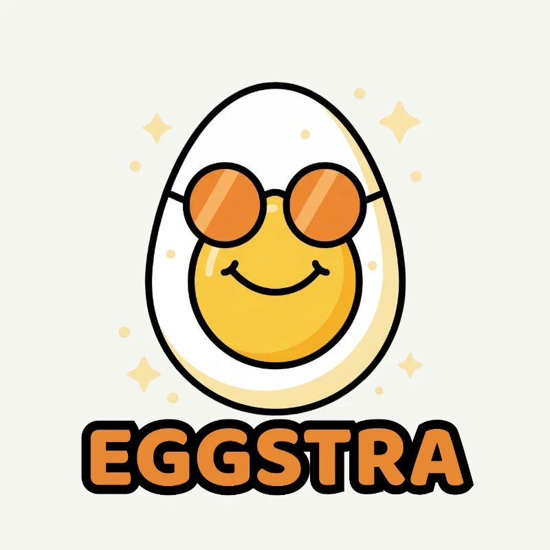EGGSTRA Chill Fashion Egg with Sunglasses Easter