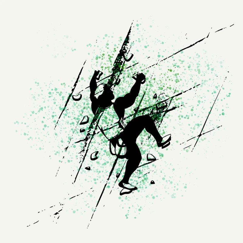 Grimpeur Vert Eclaboussures