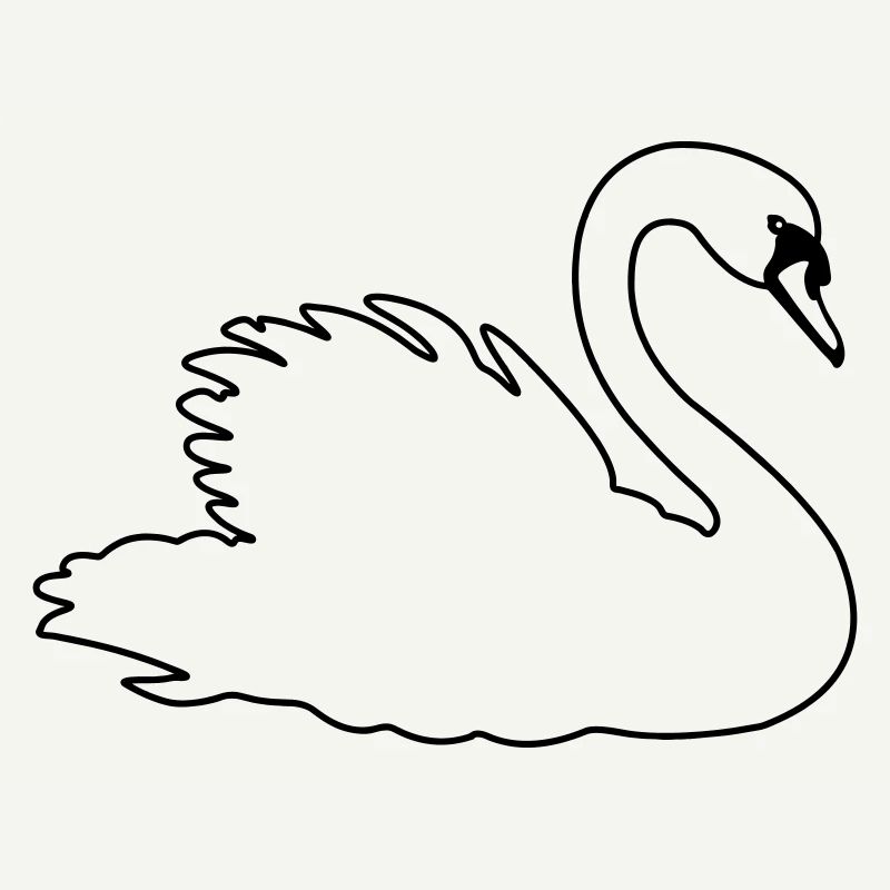 Transparenter Schwan