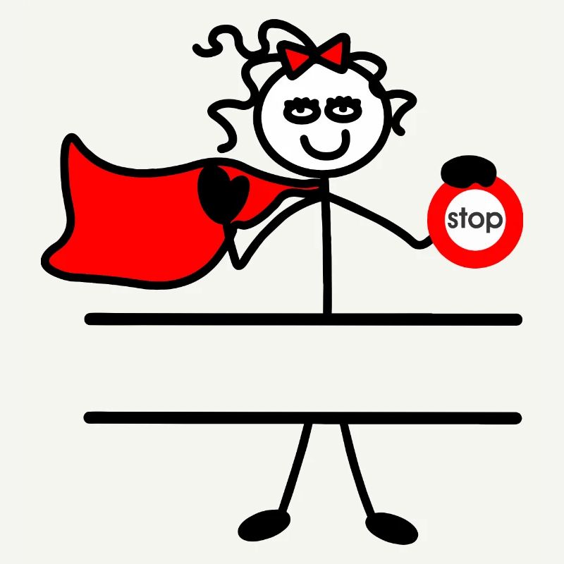 Héroïne avec cape et plaque