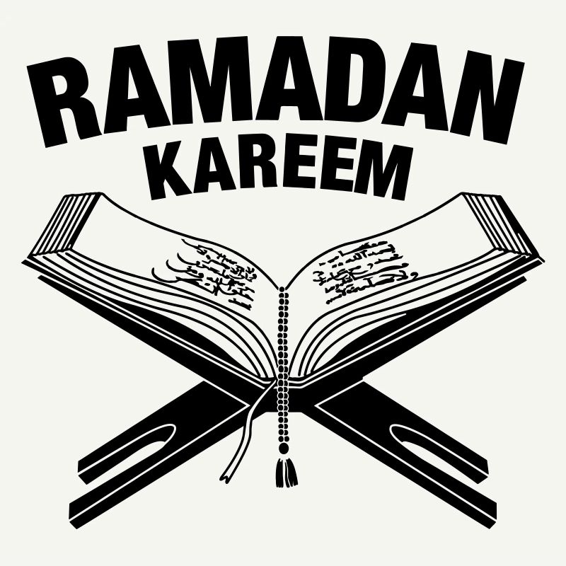 Coran avec le texte 'Ramadan' au-dessus