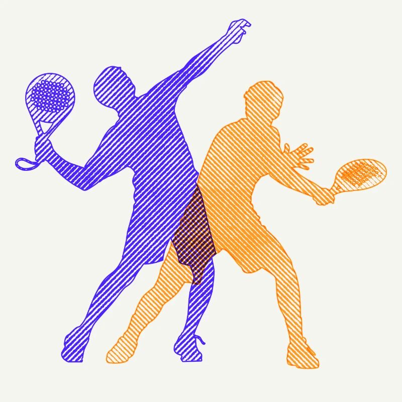 Padel Training Player Trainer Padel Game Racket