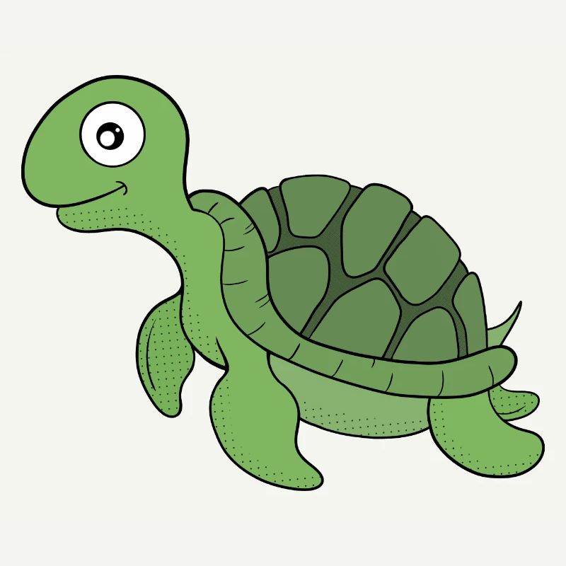 Une tortue amicale
