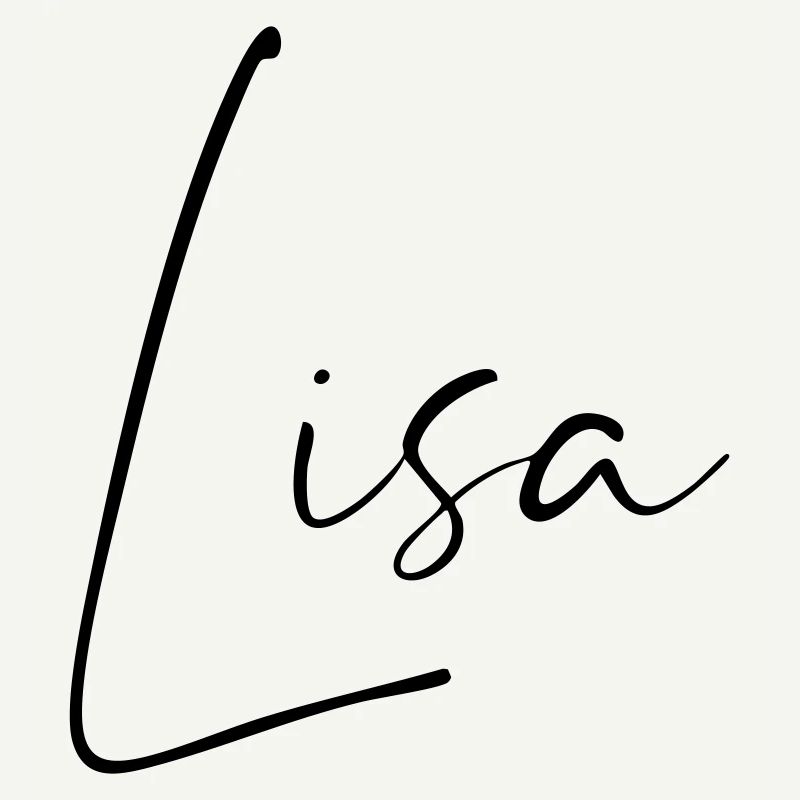 Lisa / Conception du nom de l’écriture manuscrite