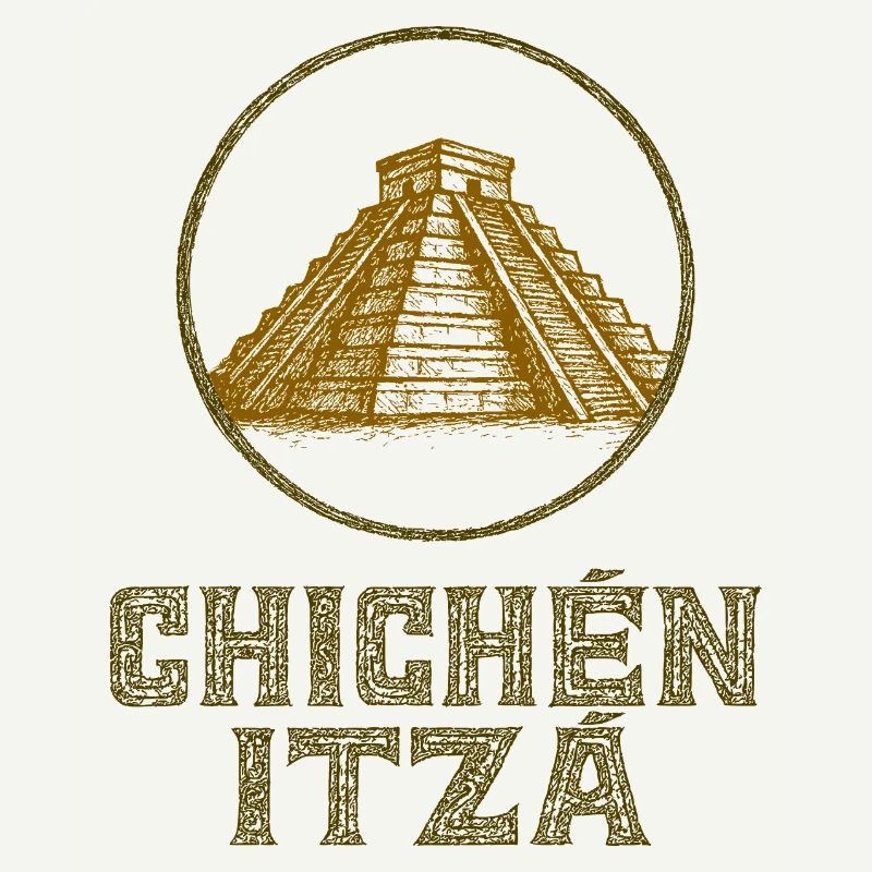 Chichen Itza Temple Vintage