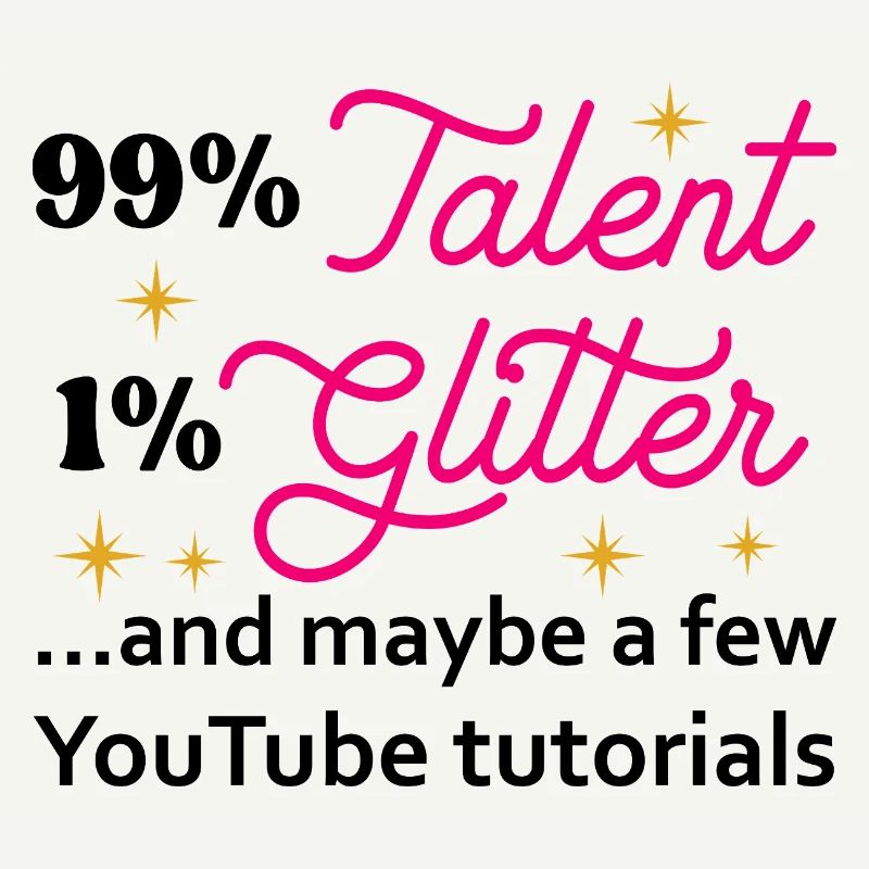 Talent Glitter Étoiles Script