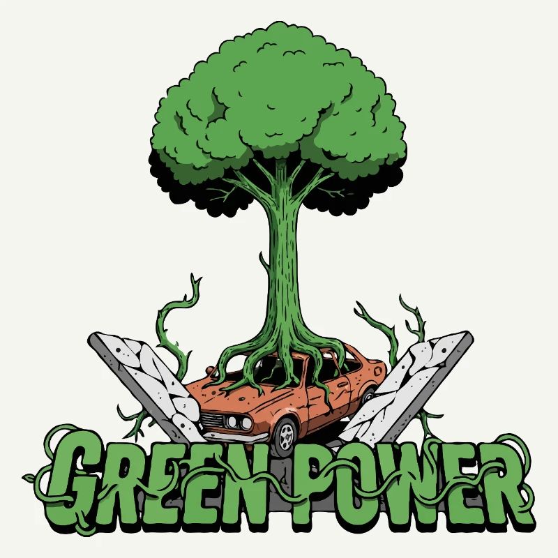 Arbre d’énergie vert