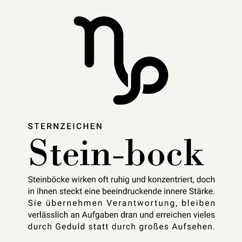 Sternzeichen Steinbock