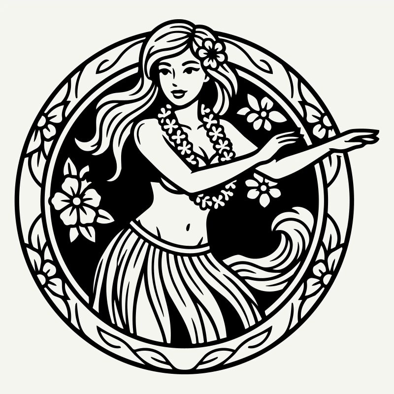 Hula-Mädchen