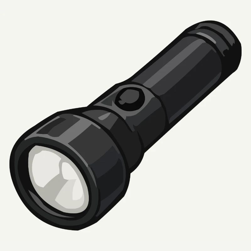 Illustration de lampe torche compacte