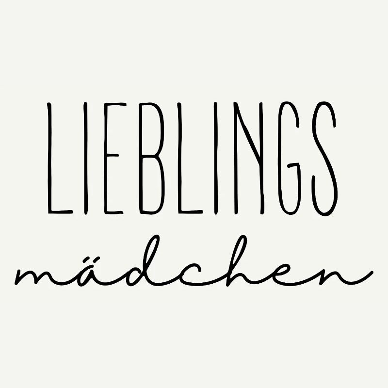 Minimaliste – Fille préférée | Conception typographique