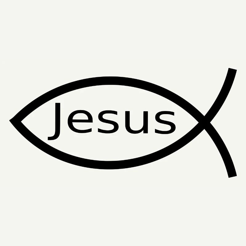 Jesus Fish Black Ichthys Fish Fish