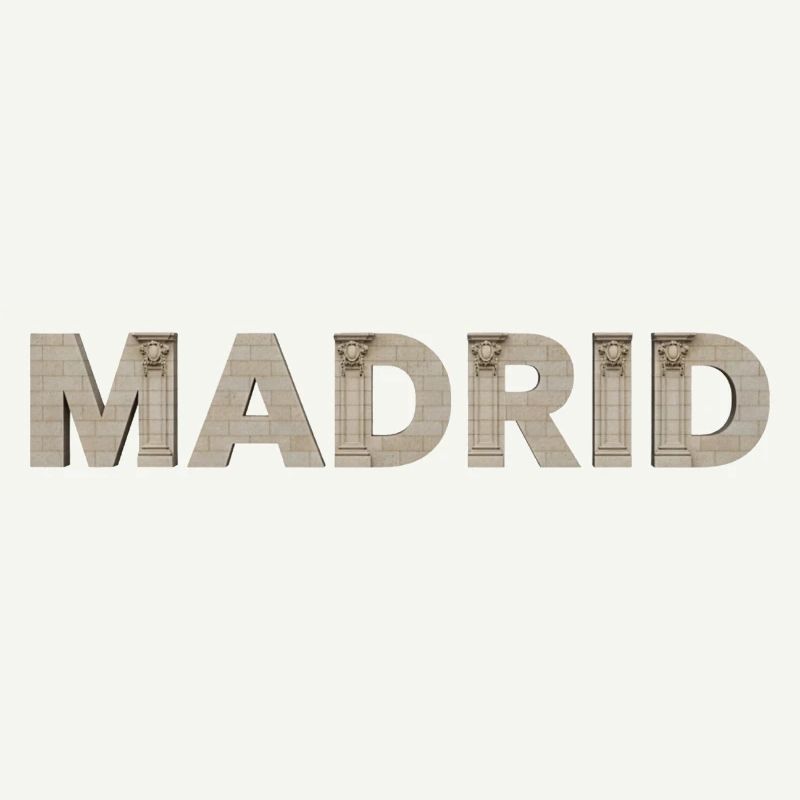 Madrid Architecture Typography