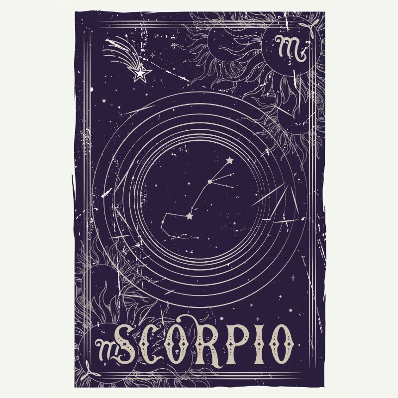 Constellation du Scorpion Ciel nocturne